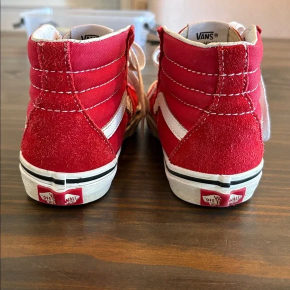 Vans high top kids shoes. Size 2. - Picture 6 of 8